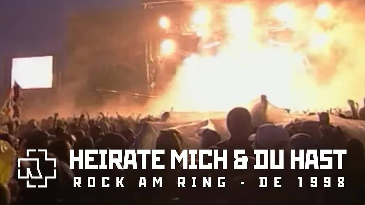 Rammstein Heirate Mich & Du Hast Rock am Ring Festival 1998