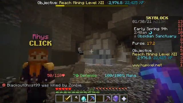 Hypixel Skyblock Episode 3 (Diamonds and Obsidian)