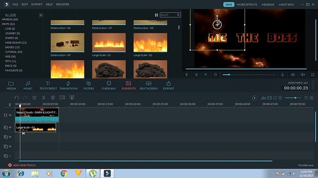 CREATE  3D FLAMING TEXT TITLE/EPIC TITLE MADE WITH WONDERSHARE FILMORA 8.5.0|TUTORIAL