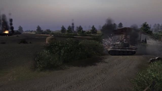 4 King Tigers vs 30 T-34