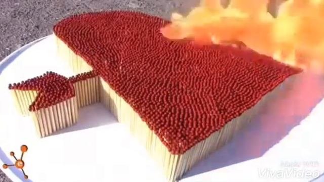 Сердце из спичек