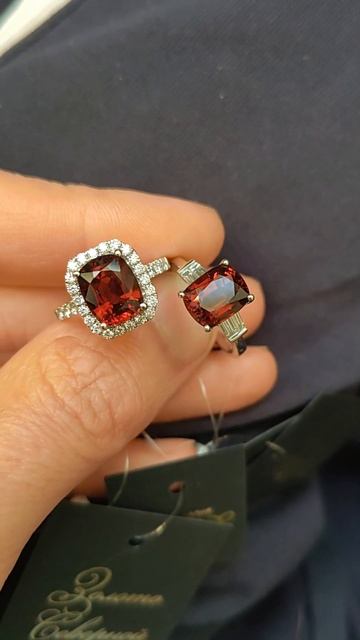 Два Золотых кольца 750 с Красной шпинелью! 2.95ct и 3.23ct. Сертификаты MGL цвет "Red" Бирма.