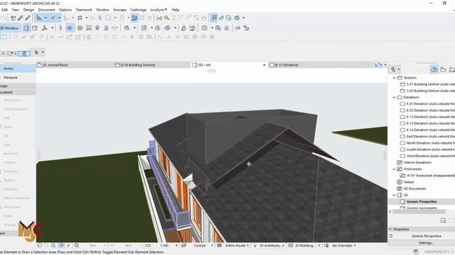 HOW TO CREATE ROOF COPING IN ARCHICAD #archicad #graphisoft