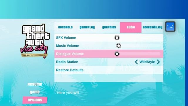 How to change Audio settings in GTA: Vice City – NETFLIX