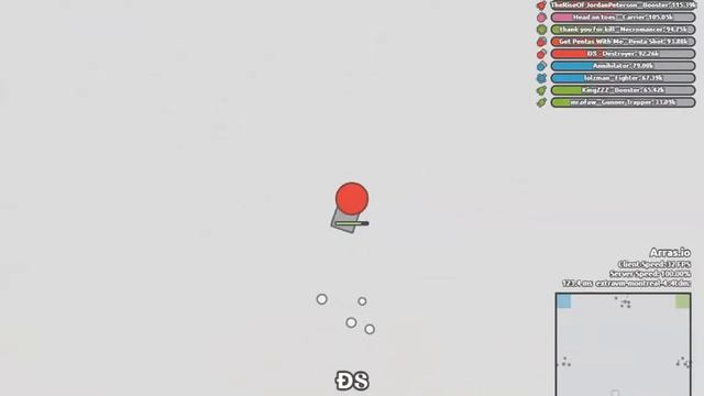 Arras.io - Epic Destroyer Build Gameplay + Quad Kill (Short Clip)