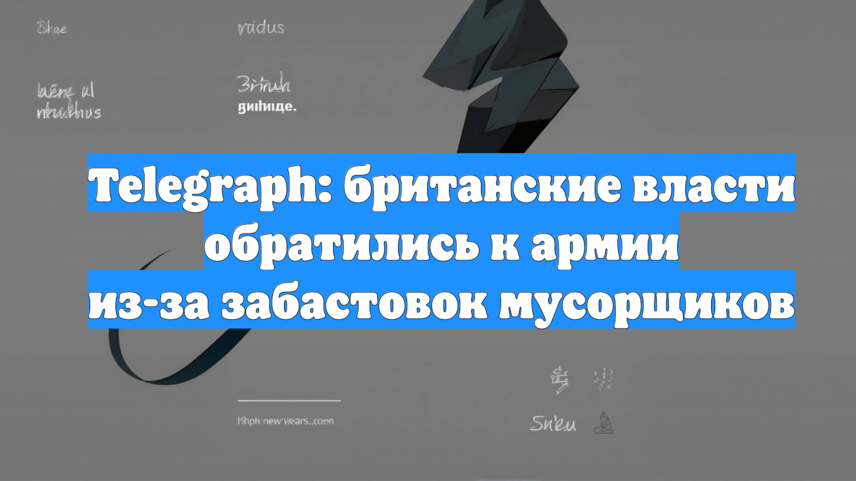 Telegraph: британские власти обратились к армии из-за забастовок мусорщиков
