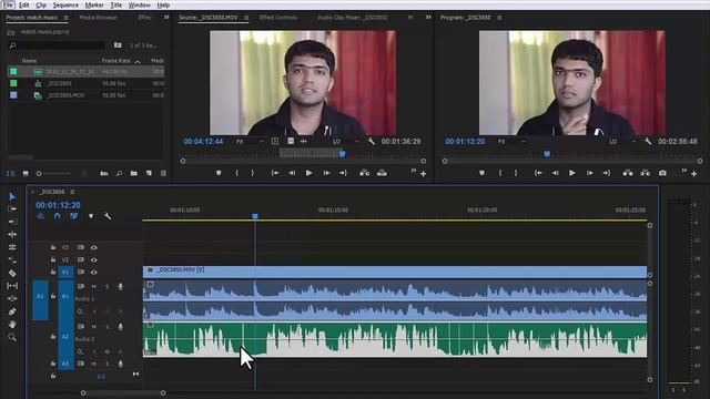 #EP-13 How to Match/Sync Audio with Video In adobe Premiere Pro [HINDI]