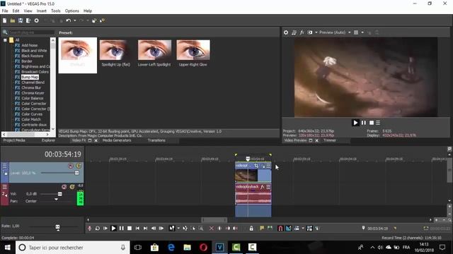 Sony Vegas Pro 15 : Effect Bump Map Fore AMV'S