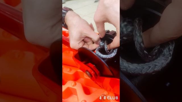Установка троса на рычажную лебедку