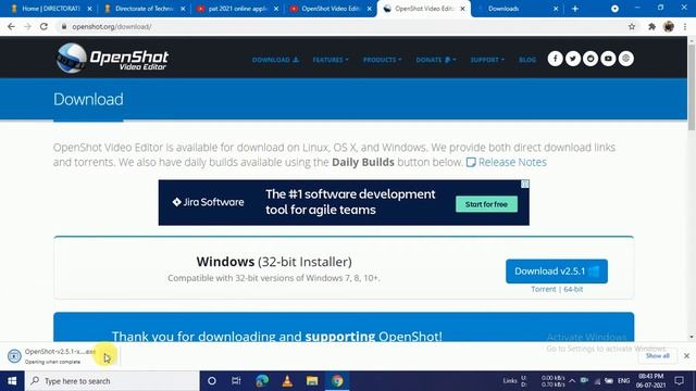 How To Download and Install Openshot video Edditor on  Windows 10/8/7|| Tecno Gyan
