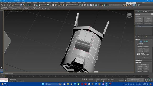 3ds max modeling ship pt11