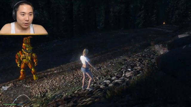 ESCAPE THE NIGHTMARE ANIMATRONICS IN THE SCARY FOREST! (GTA 5 Mods FNAF Funny Moments)
