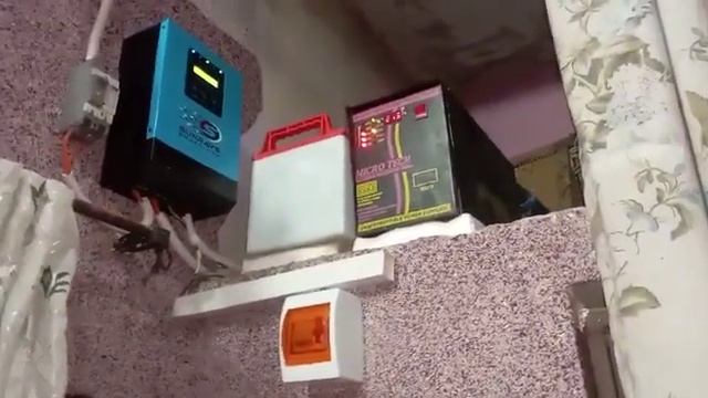 1000 va ups local made   180 battery  sunray mppt charger control 70 amp
