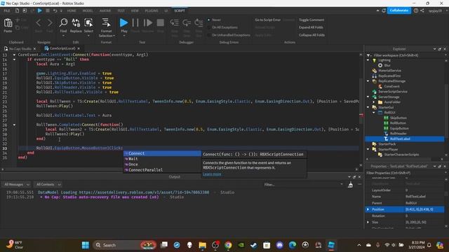 How to make Sol's RNG Game in Roblox! [Part 1: Roll System] (Roblox Studio Scripting Tutorial 2024)