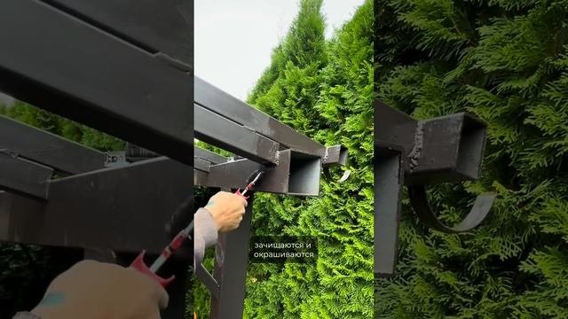 Навес из ЛСТК или толстостенного металла -- что лучше?