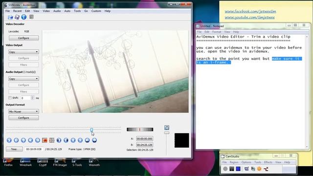AviDemux Video Editor - Trim A Video Clip