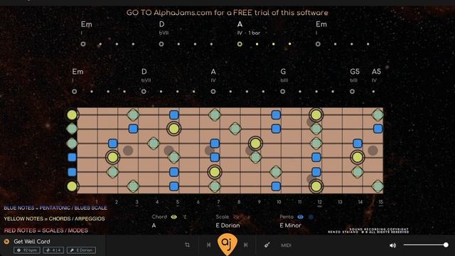 Killer Latin Rock Jam _ Guitar Backing Track In E Minor (92 BPM)