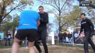 ЖЕЛЕЗНОДОРОЖНИК против ВОЕННОСЛУЖАЩЕГО! Хороший бой!