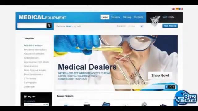 Download Medical Equipment PrestaShop Theme by  Mercury TM