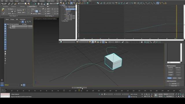 3DS Max - Path Contraints et Track view curve editor [FR]