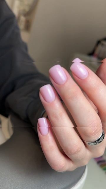 Покрытие luxio blush форма ногтей - скво-овал на короткой длине, набирает популярность