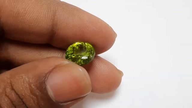 5.20 Carat Peridot Certificate no. AK2106150092