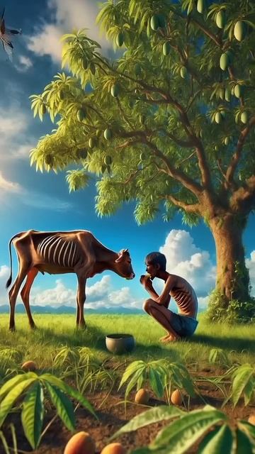Beautiful AI Short Story of a Thin Horse and a Thin Man #ai #youtubeshorts #shorts #viral #ytshorts