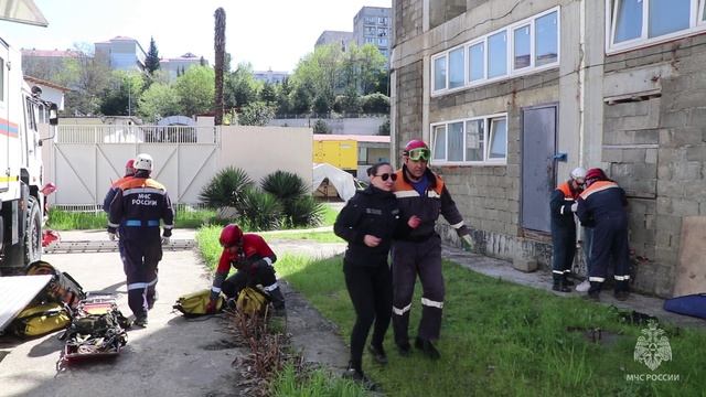 Аттестация спасателей международного клааса в Сочи