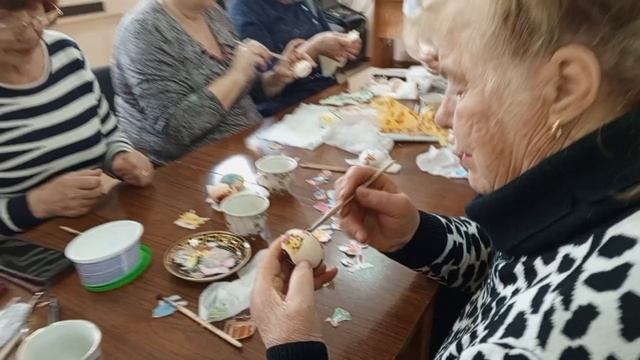 МК "Пасхальное яйцо" для участниц спортивных групп активного долголетия.