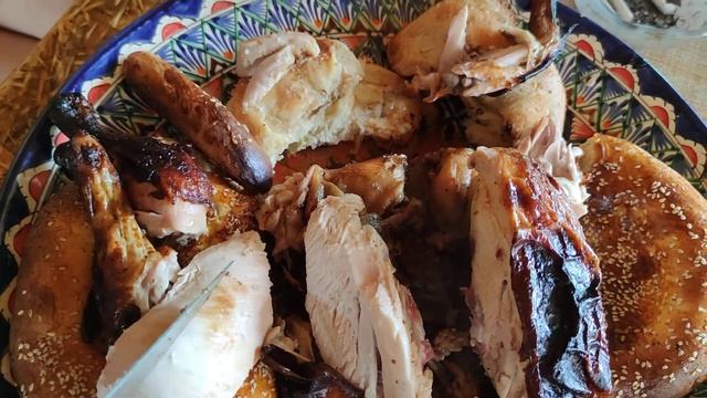 лепешки и курица в тандыре, первый раз(1)