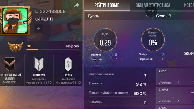 новый обзор инвентаря и статистики в standoff 2 (в 9 сезоне)