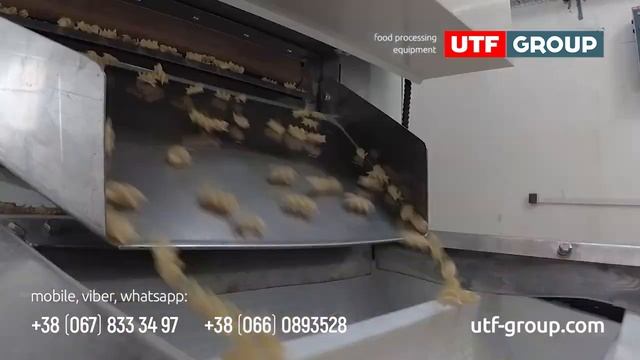 UTF GROUP pasta production line with the capacity of 500 kg/h
