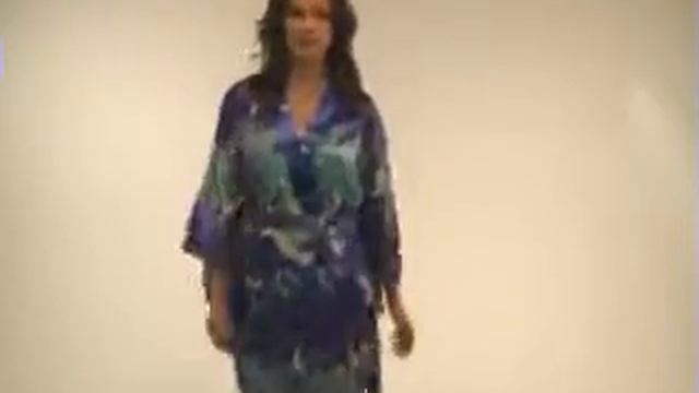 Pure silk Crane Swirl kimono