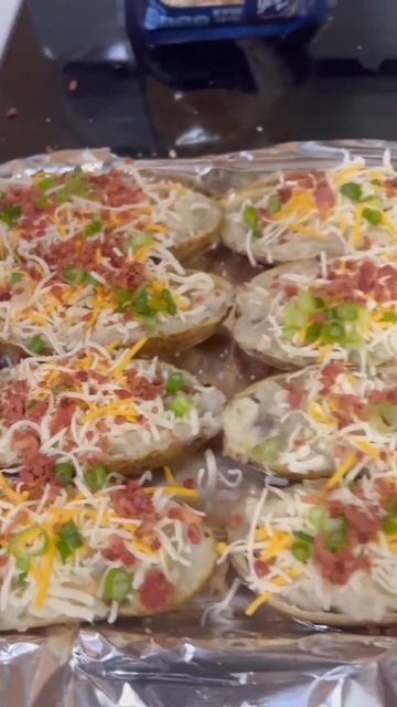 Overloaded Baked potatoes #shorts #overloaded
