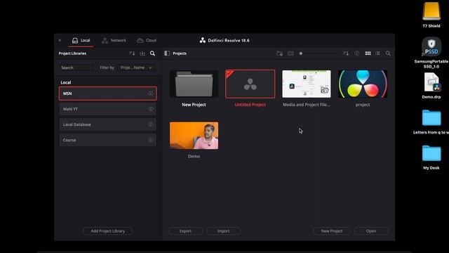Editing Workflow Optimization with DaVinci Resolve | Homepage & Database Explained in Telugu