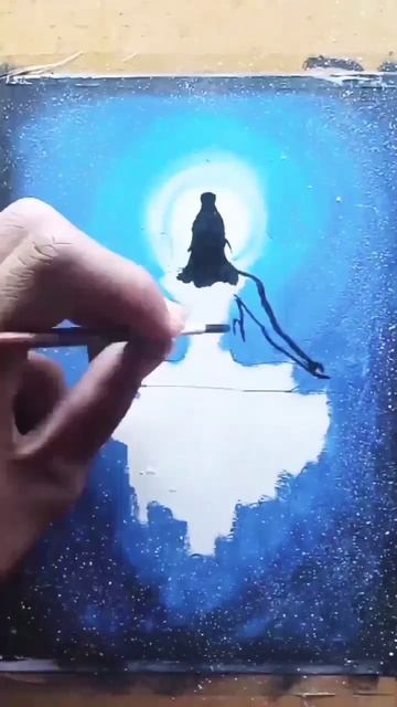 watercolor se Mahadev ji ki painting Shiv tandavhttps://youtu.be/0xmyEp2uCfE