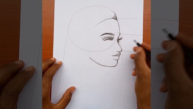 how to draw a girl face with pencil