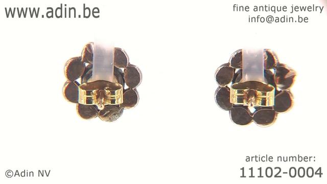 Victorian diamond stud earrings, very good condition. (Adin reference: 11102-0004)