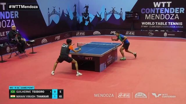 Manav Vikash Thakkar vs Guilherme Teodoro | MS R32 | WTT Contender Mendoza 2024