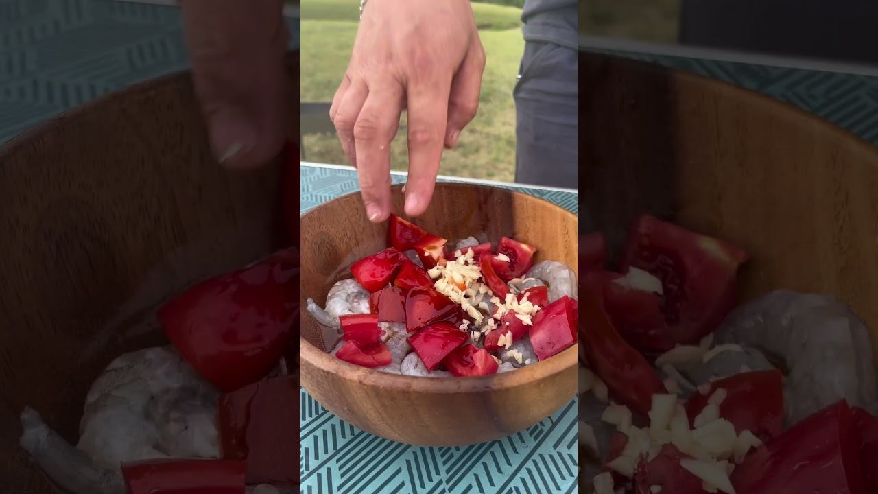 Шашлык из креветок #food #еда #cooking #готовимдома #рецепты #готовка #шашлык #креветки #шашлычок