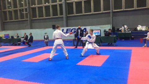 Kyiv Karate Championship 2020. Male Teams 14+. Bykov Ilya (AO) Champion Karate Club