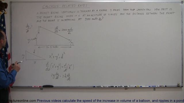 Calculus - Derivatives and Related Rates (3 of 24) Changing Rate of Rocket's Height