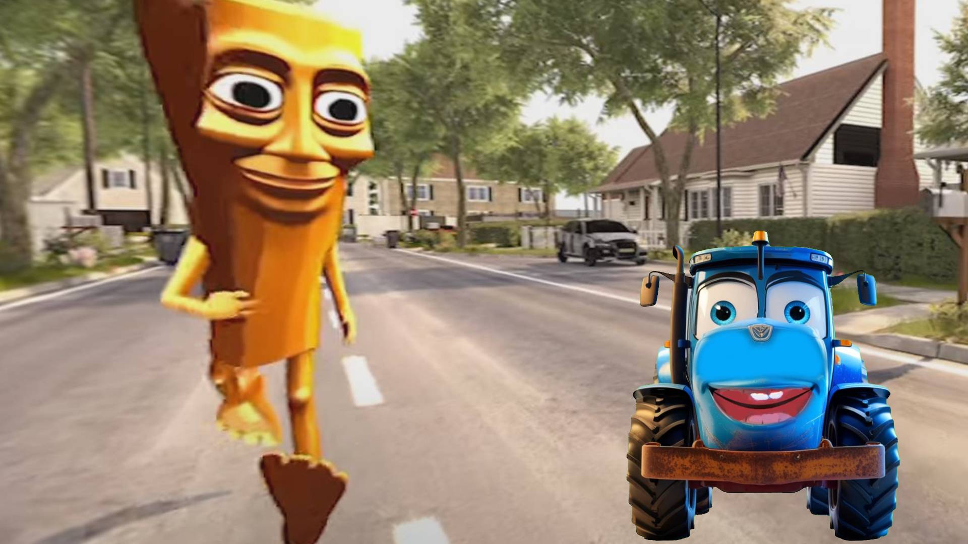 СИНИЙ ТРАКТОР ШУТИТ НАД TUNG TUNG TUNG SAHUR