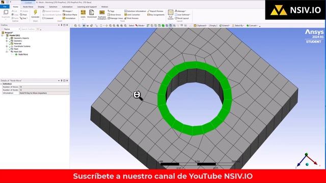 ✅ Ansys Meshing en Español - Mover nodo de malla (Node Move)