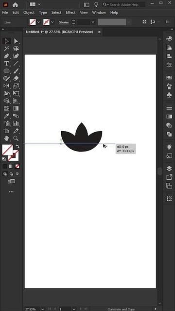 Make Adidas Logo || Go For Graphics #shorts#dailygfx#ytshorts#goforgraphics