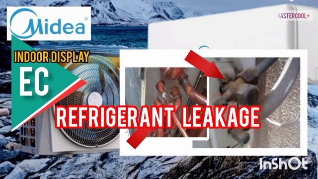 Midea inverter split ac error code, E1/E3/E4/F3/EC/E5/F1/F2/ P0.