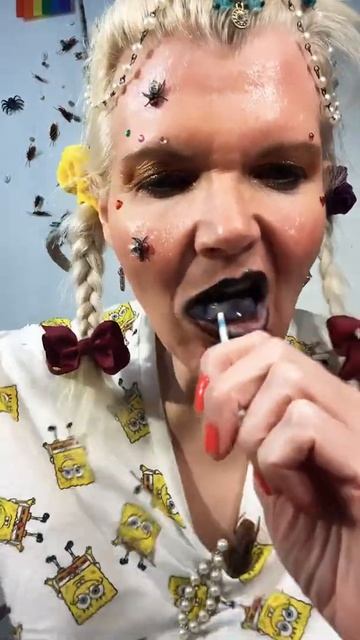 MUKBANG EATTING  SOUNDS FOOD ASMR CANDY CRINGE emoji  #PRIDE CAKE ICECREAM YUM #SHORTS #ShortTalks