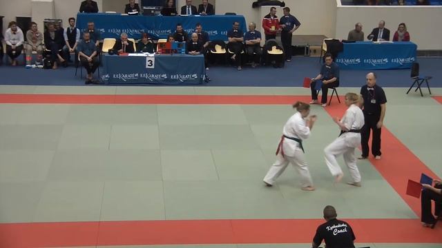 Izabela Potomska Vs Steffi Delval Women +65kgs Coupe de France 2015 Kyokushinkai