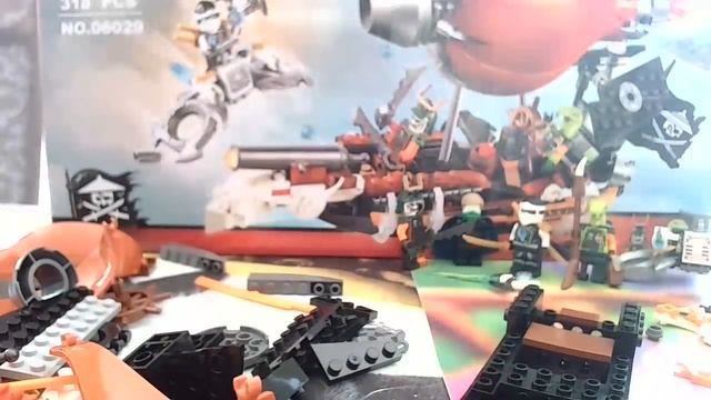 Собираем набор Lego Ninjago Skybound (Копию) и общяемся