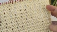 Простой узор тунисским крючком